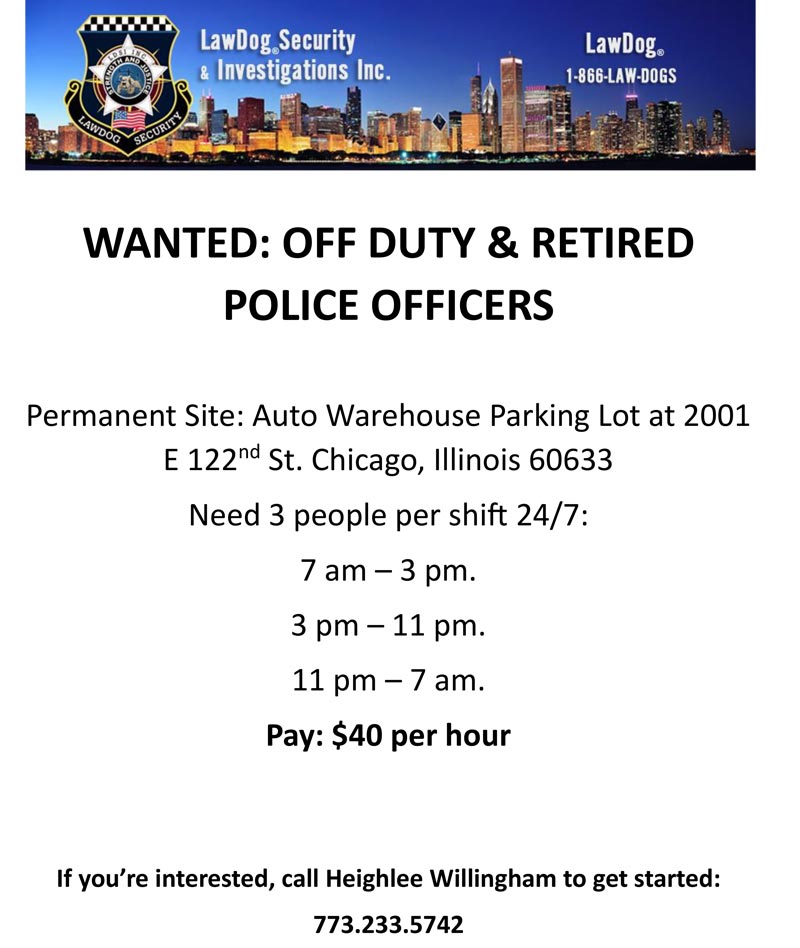ODPO Help Wanted Flyer for Ford