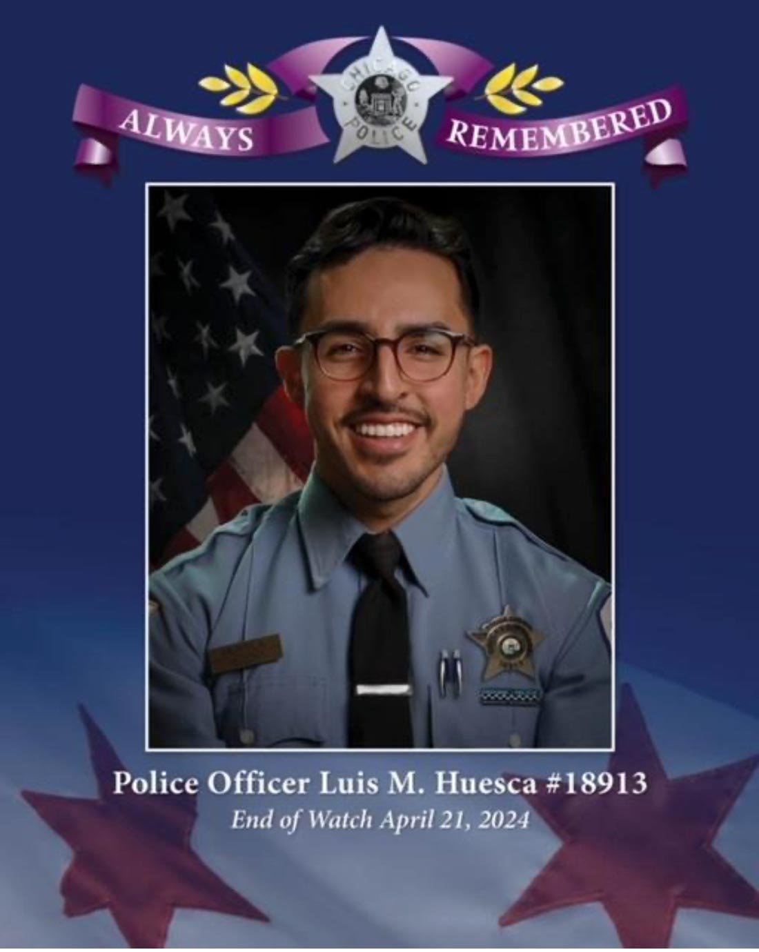 Police Officer Luis M. Huesca Star No. 18913